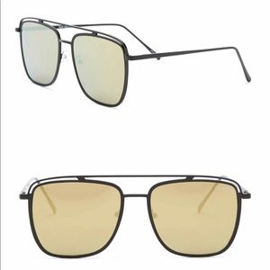 Quay Australia Mr.Black 57mm Aviator Sunglasses